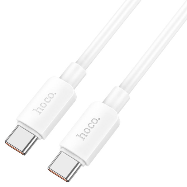 Кабель HOCO X96 USB Type-C cable, 1м, 6A, 100W, белый
